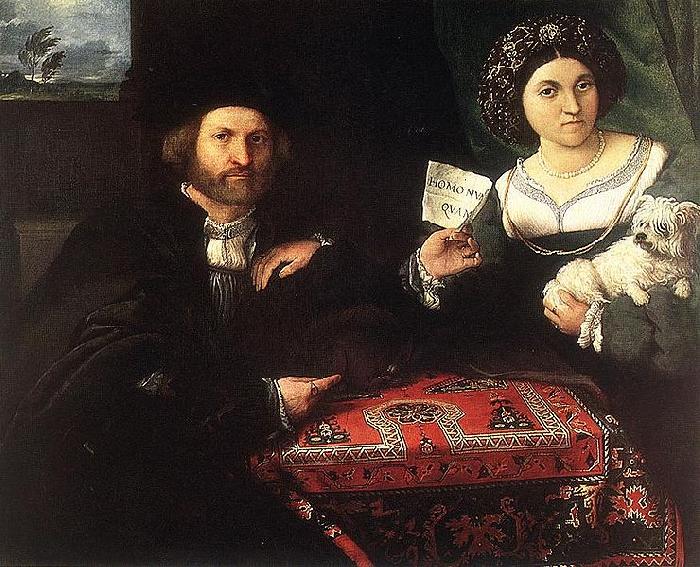 Lorenzo Lotto Husband and Wife oil painting image
